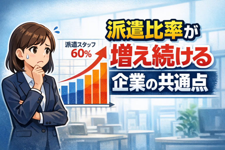 派遣依存に陥る企業の共通点