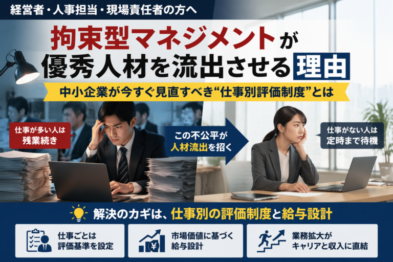 「拘束型マネジメント」が優秀人材を流出させる理由